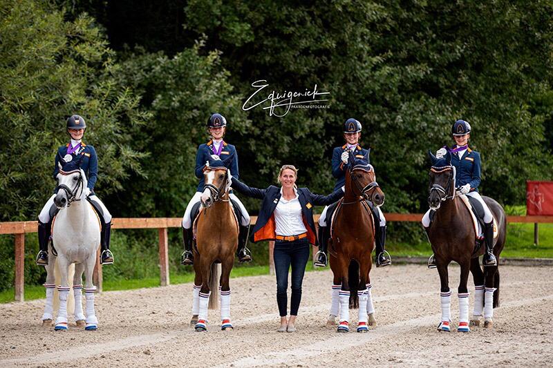 Teammedaille op het EK pony's in 2019